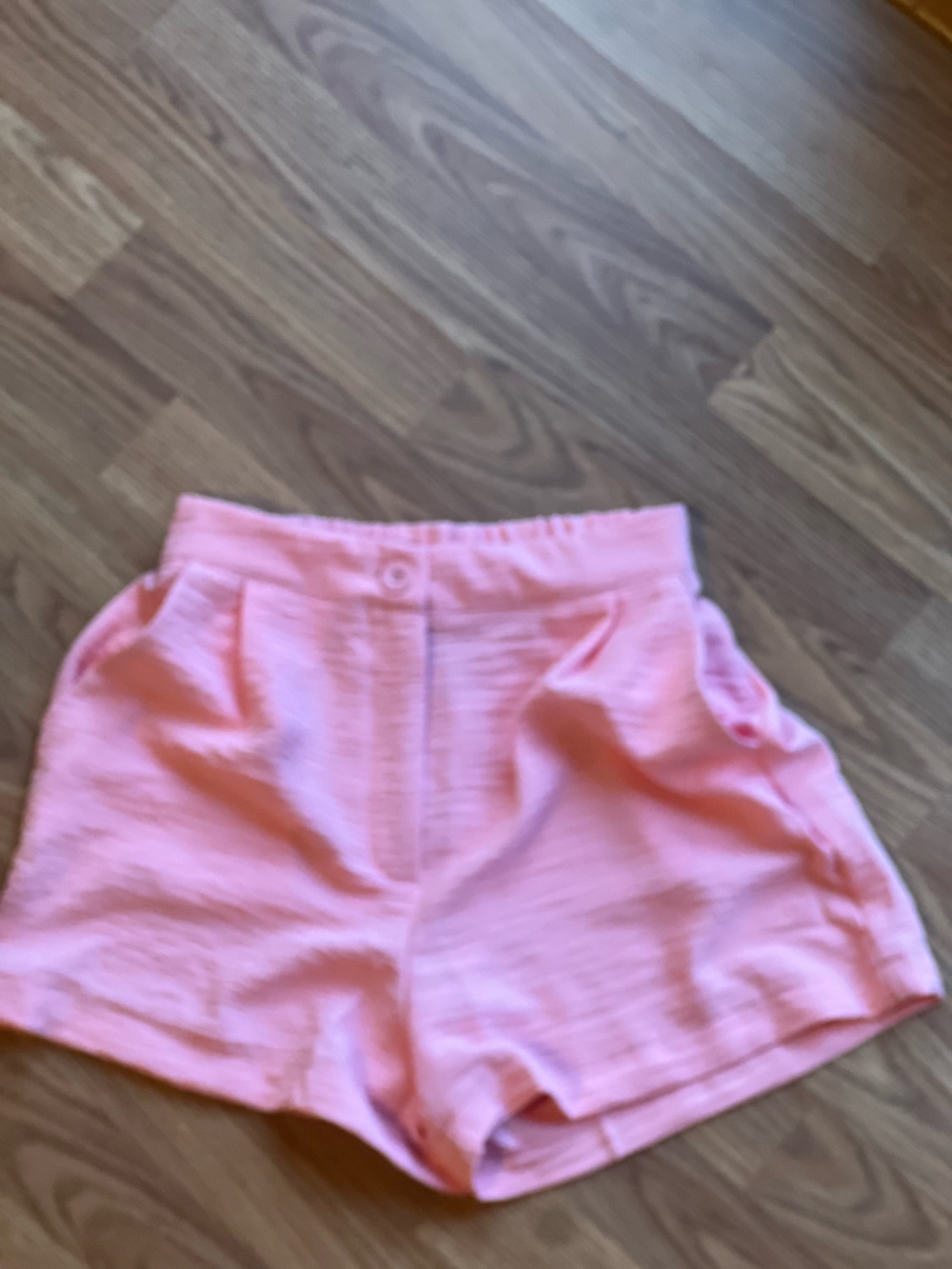 Zenana Pink High-Waist Shorts